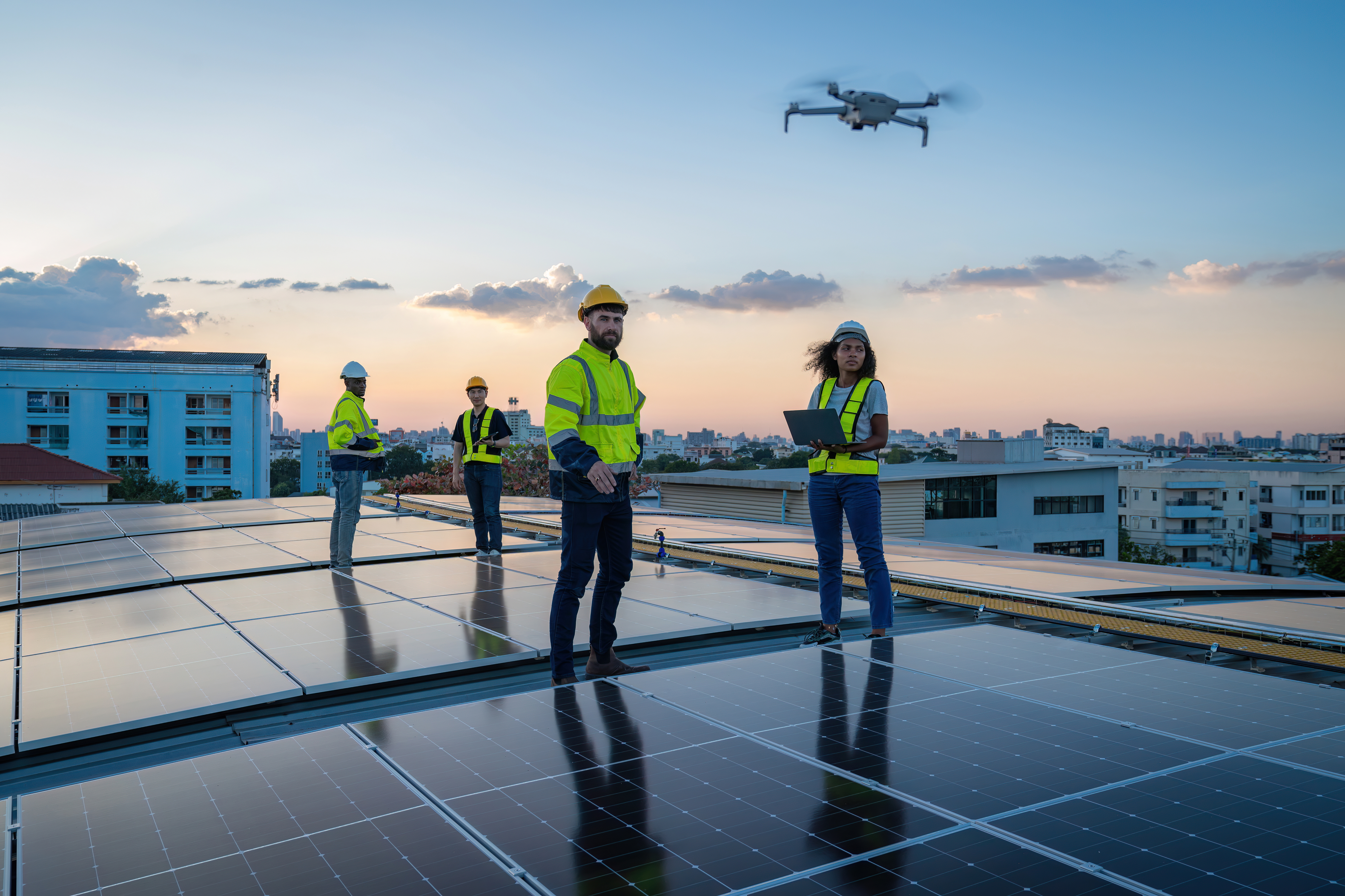 Engineer Working for Alternative Energy
